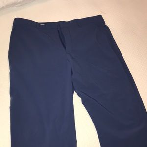 Perry Ellis Dress Pant Blue Nylon